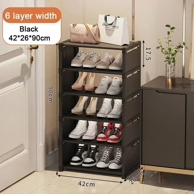 Multiple Layers Shoe Organizer Shoe Rack Organizer Space Saving Rack For Wall Corner Stackable Shelf Adjustable Saving Cabinet