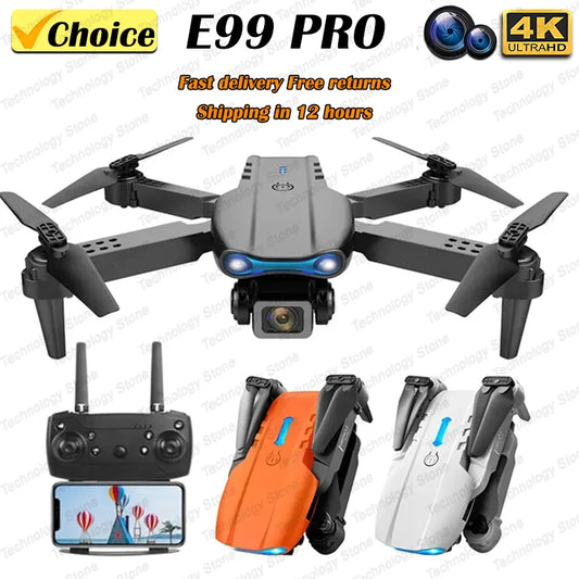 QJ E99 K3 Pro HD 4k Drone Dual Camera High Hold Mode Foldable Mini WIFI Aerial Photography RC Quadcopter Toys Helicopter Dron