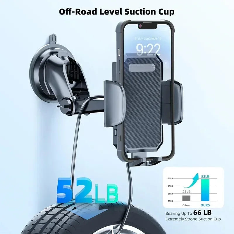 2024 NEW Universal Sucker Car Phone Holder 360° Windshield Car Dashboard Mobile Cell Support Bracket for iPhone Samsung Xiaomi