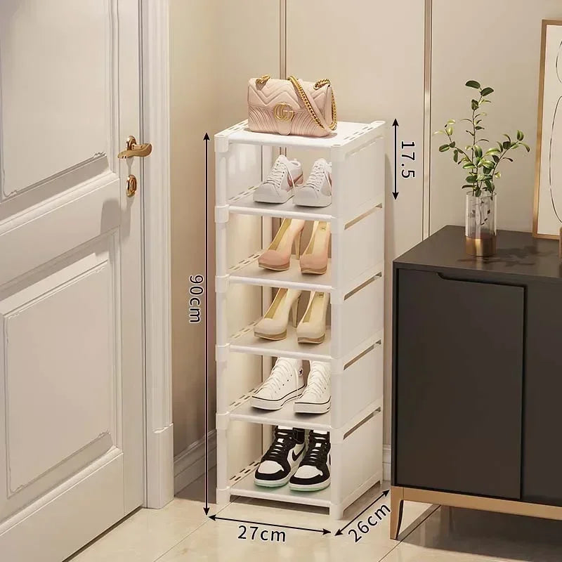 Multiple Layers Shoe Organizer Shoe Rack Organizer Space Saving Rack For Wall Corner Stackable Shelf Adjustable Saving Cabinet