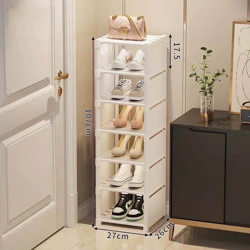 Multiple Layers Shoe Organizer Shoe Rack Organizer Space Saving Rack For Wall Corner Stackable Shelf Adjustable Saving Cabinet